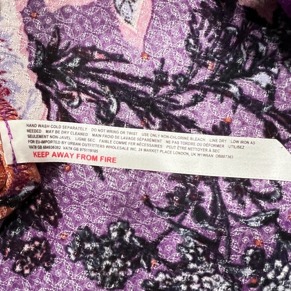 FREE PEOPLE Dress Womens Medium Purple Lauria Slip Mini Floral Print Rust NWT - Picture 12 of 16